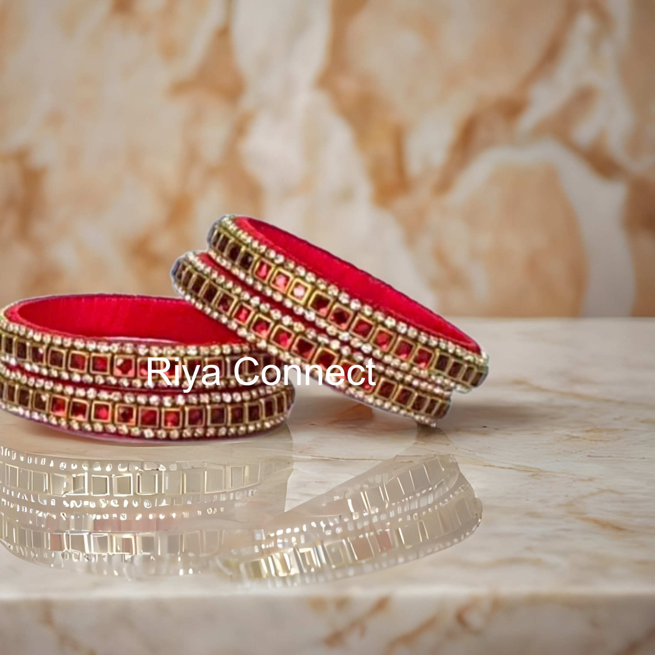 Glossy Kundan Silk Thread Bangles Collection - 1