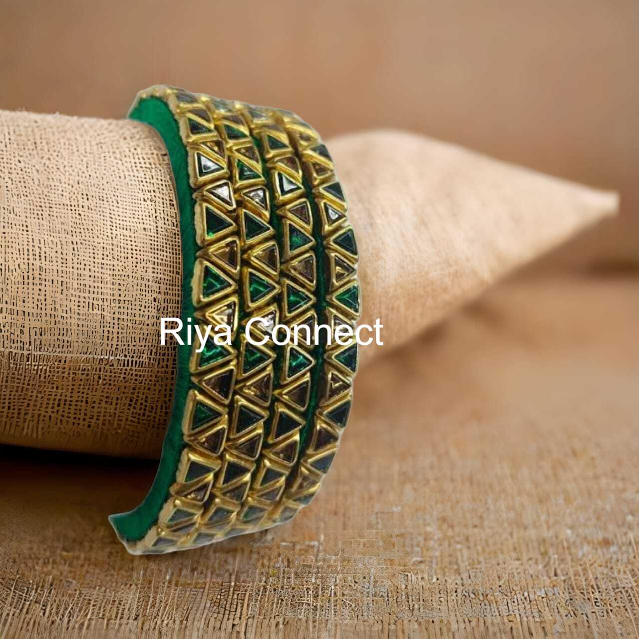 Glossy Triangle Silk Tread Bangle (Dual Shade) Collection - 01