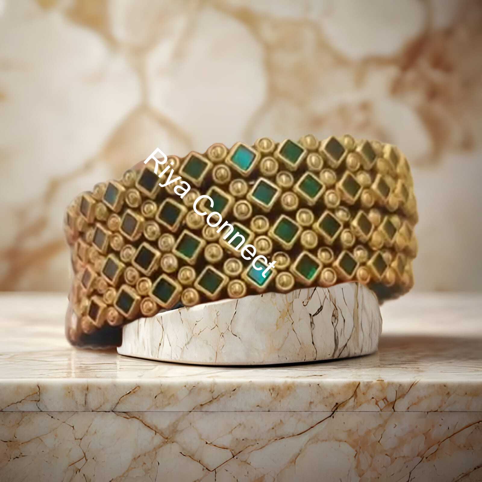 Glossy Square Silk Thread Bangle Collection - 05