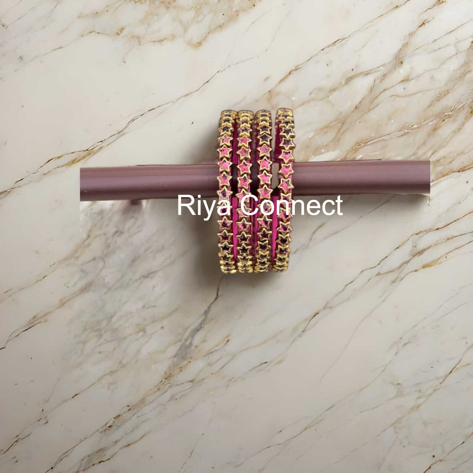 Glossy Star Silk Thread Bangle Collection - 01